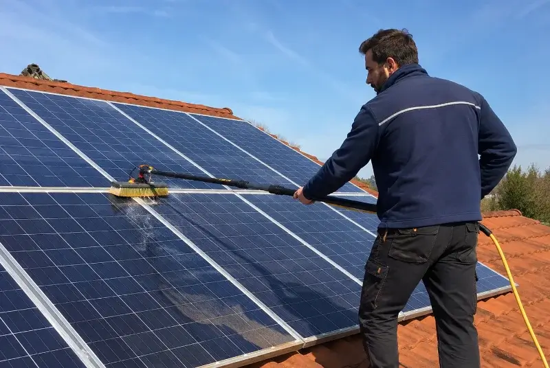 Nettoyage et entretien de panneaux solaires à Gigean